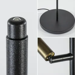 Straluma Vloerlamp Flute 2L zwart/brons 2xpushdim dtw></noscript> Vloerlampen|Leeslampen