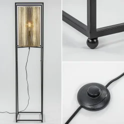 Straluma Vloerlamp Frame zwart/goud></noscript> Vloerlampen|Landelijke Verlichting