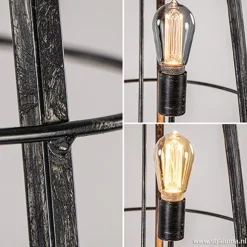 Straluma Vloerlamp Havana Grande antiek zwart></noscript> Woonkamerlampen|Halverlichting