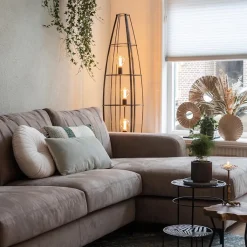 Straluma Vloerlamp Havana Grande antiek zwart></noscript> Woonkamerlampen|Halverlichting