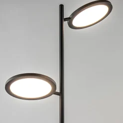 Straluma Vloerlamp 2-lichts zwart inclusief 3-standen dimbaar LED></noscript> Vloerlampen|Leeslampen