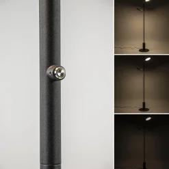 Straluma Vloerlamp 2-lichts zwart inclusief 3-standen dimbaar LED></noscript> Vloerlampen|Leeslampen