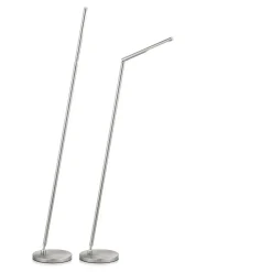 Straluma Vloerlamp mat nikkel LED verstelbaar></noscript> Vloerlampen|Leeslampen