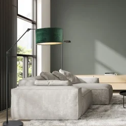 Straluma Vloerlamp Prestige Chic zwart/kap groen><noscript><img width=