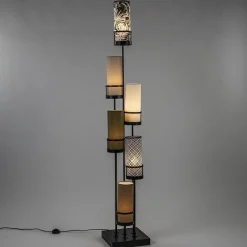 Straluma Vloerlamp Sixt 6l multicolor deco bruin> Vloerlampen|Beach Verlichting