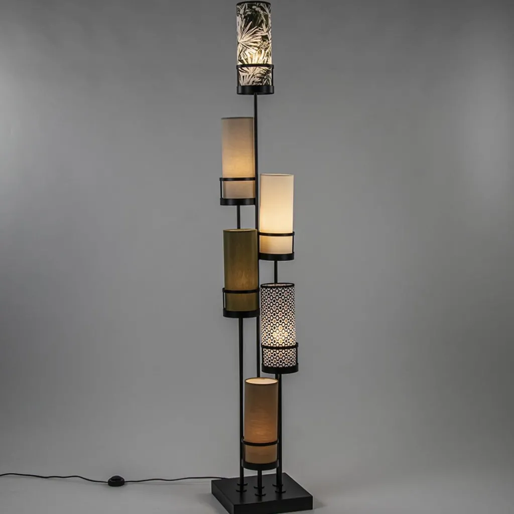 Straluma Vloerlamp Sixt 6l multicolor deco bruin> Vloerlampen|Beach Verlichting