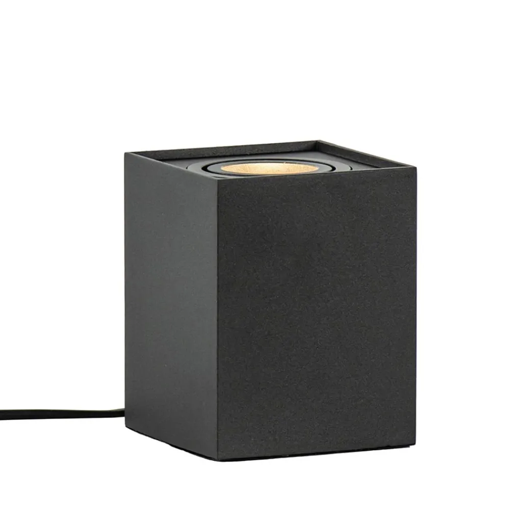 Straluma Vloerspot Rebel vierkant 12.5cm zwart> Woonkamerlampen|Slaapkamerlampen