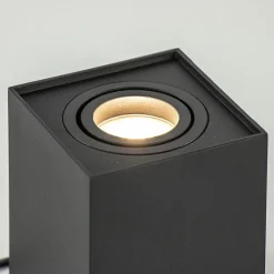 Straluma Vloerspot Rebel vierkant 12.5cm zwart><noscript><img width=