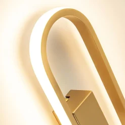 Straluma Wandlamp Anello ovaal matgoud 2700k dim.><noscript><img width=