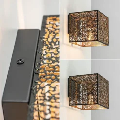 Straluma Wandlamp Avola zwart/goud><noscript><img width=