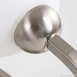 Straluma Wandlamp Capri staal/glas slaapkamer></noscript> Bedlampjes|Woonkamerlampen