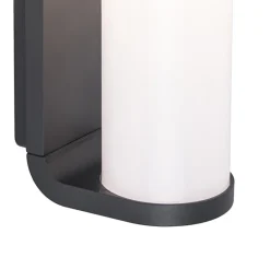 Straluma Wandlamp cilinder buiten grijs IP44 inclusief LED></noscript> Wandlampen|Buitenlampen