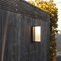 Straluma Wandlamp cilinder buiten grijs IP44 inclusief LED></noscript> Wandlampen|Buitenlampen