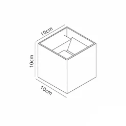 Straluma Wandlamp Davos kubus zwart IP54 2700k></noscript> Wandlampen|Buitenlampen