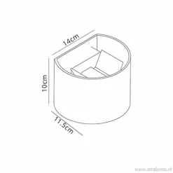 Straluma Wandlamp Davos verstelbaar antraciet IP54></noscript> Wandlampen|Buitenlampen