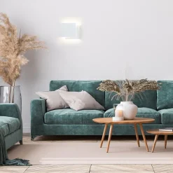 Straluma Wandlamp double square wit metaal></noscript> Eetkamerverlichting|Wandlampen