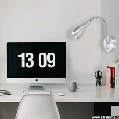 Straluma Wandlamp Elite aluminium strak modern><noscript><img width=