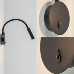 Straluma Wandlamp Flex zwart met schakelaar><noscript><img width=