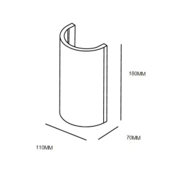 Straluma Wandlamp gips halve koker G9></noscript> Woonkamerlampen|Slaapkamerlampen