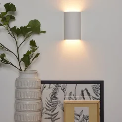 Straluma Wandlamp gips halve koker G9></noscript> Woonkamerlampen|Slaapkamerlampen