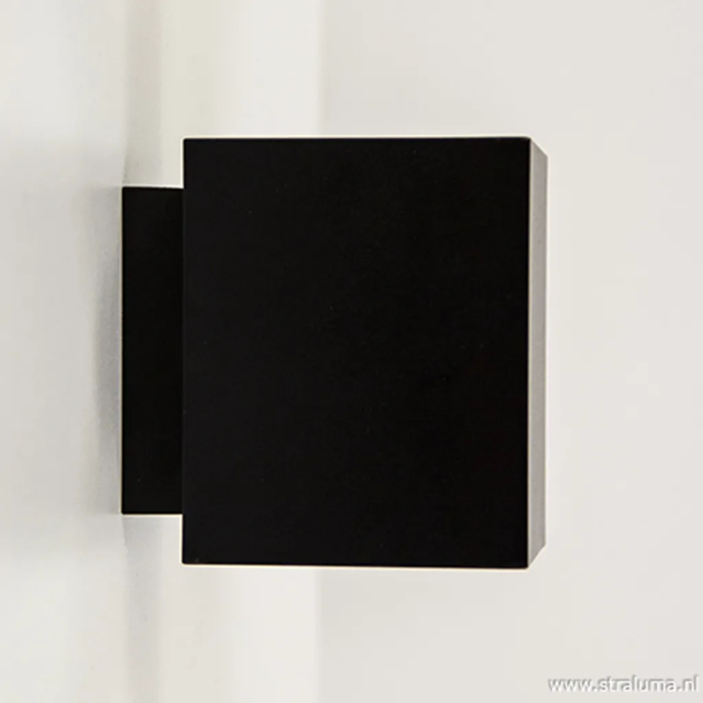 Straluma Wandlamp kubus zwart/goud> Bedlampjes|Slaapkamerlampen