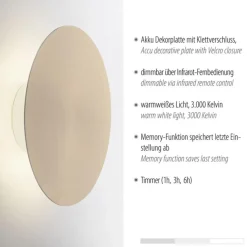 Straluma Wandlamp op accu goud 3-standen dimbaar></noscript> Wandlampen|Woonkamerlampen