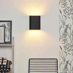 Straluma Wandlamp ovaal zwart 2xe14><noscript><img width=