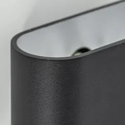 Straluma Wandlamp ovaal zwart/zilver g9></noscript> Woonkamerlampen|Slaapkamerlampen