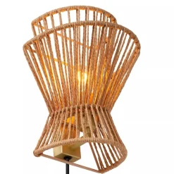 Straluma Wandlamp papier naturel met mat goud></noscript> Wandlampen|Botanische Verlichting