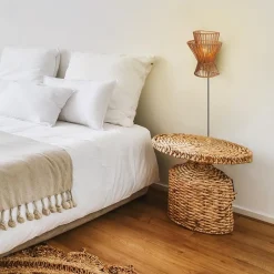 Straluma Wandlamp papier naturel met mat goud></noscript> Wandlampen|Botanische Verlichting