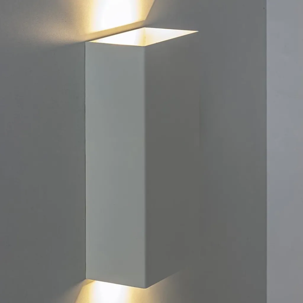 Straluma Wandlamp rechthoek wit up+down GU10> Wandlampen|Design Verlichting