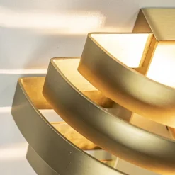 Straluma Wandlamp Scudo brass 20cm></noscript> Woonkamerlampen|Slaapkamerlampen