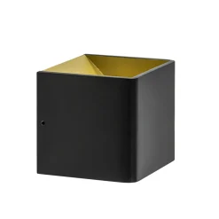 Straluma Wandlamp Stretto kubus zwart/goud> Wandlampen|Halverlichting