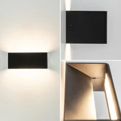 Straluma Wandlamp Stretto zwart 20cm><noscript><img width=