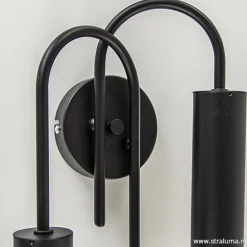 Straluma Wandlamp toog dubbel zwart><noscript><img width=