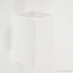 Straluma Wandlamp wit rechthoek up+down gu10></noscript> Bedlampjes|Decoratieve Verlichting