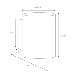 Straluma Wandlamp Xera zwart/goud binnenkant><noscript><img width=