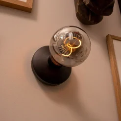 Straluma Wandlamp zwart met smoke dimbaar/oplaadbaar></noscript> Wandlampen|Keukenverlichting