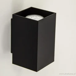 Straluma Wandlamp zwart rechthoek up+down gu10></noscript> Wandlampen|Woonkamerlampen