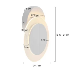 Straluma Wand-/plafondlamp Lido wit indirect></noscript> Plafondlampen|Wandlampen