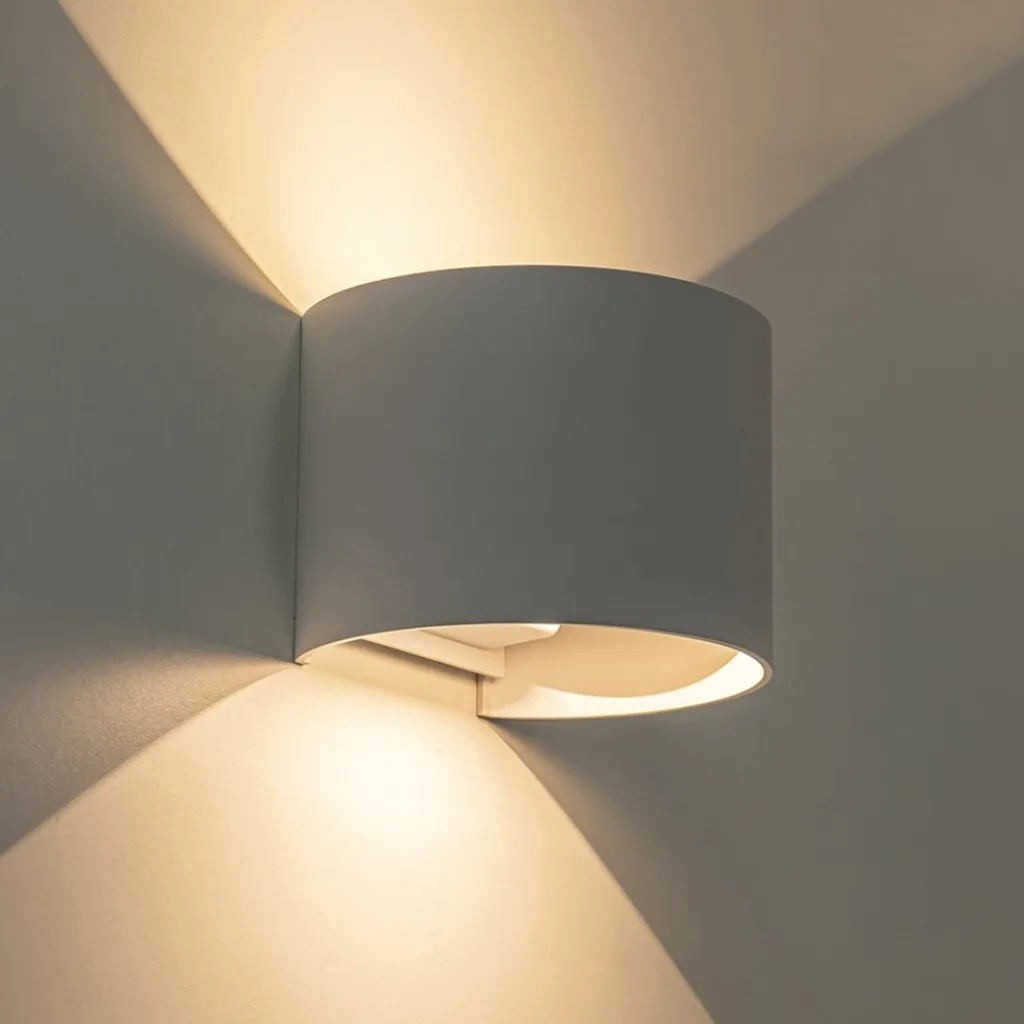 Straluma Witte LED Buitenlamp IP54 afgerond wit> Wandlampen|Buitenlampen