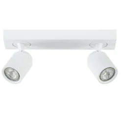 Straluma Witte 2-lichts opbouwspot GU10 verstelbaar> Opbouwspots|Woonkamerlampen