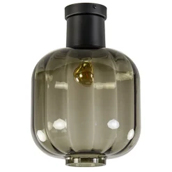 Straluma Zwart glazen plafondlamp luxury> Woonkamerlampen|Slaapkamerlampen