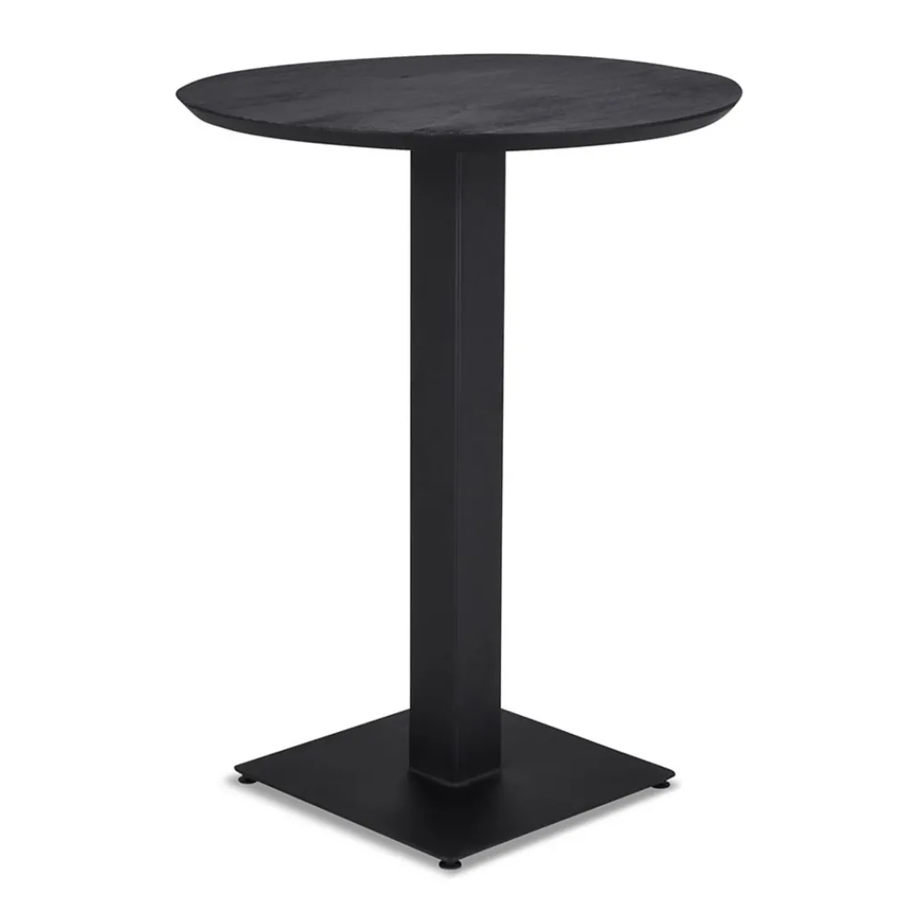 Straluma Zwart houten bartafel Ø80x105 cm> Bartafels