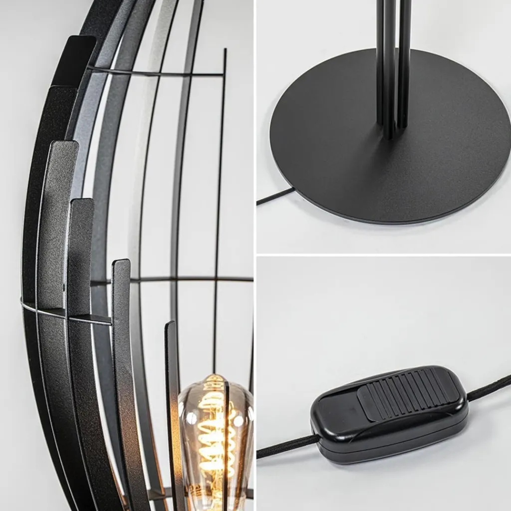 Straluma Zwart metalen design vloerlamp Omegna dimbaar> Vloerlampen|Design Verlichting