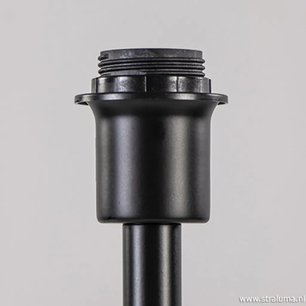 Straluma Zwart metalen lampvoet Washington L&L> Lampenvoeten|Light and Living