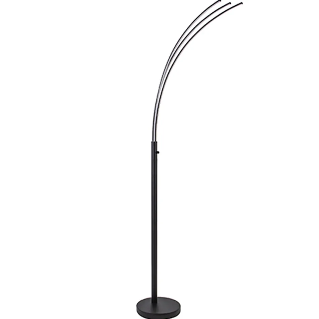 Straluma Zwarte boog vloerlamp LED dimbaar> Vloerlampen|Woonkamerlampen