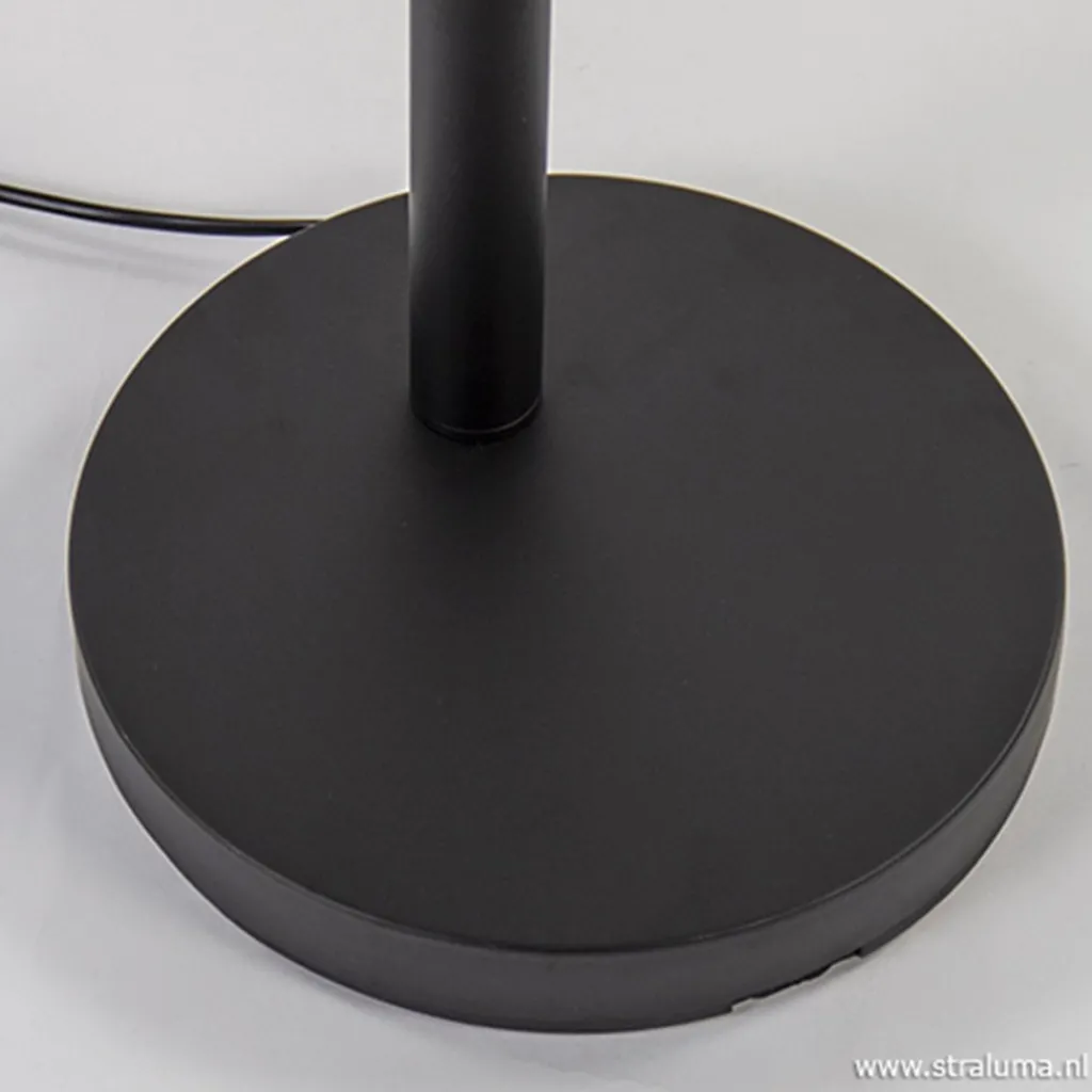 Straluma Zwarte boog vloerlamp LED dimbaar> Vloerlampen|Woonkamerlampen