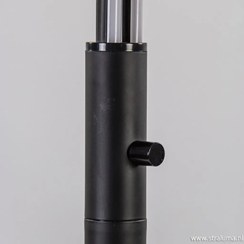 Straluma Zwarte boog vloerlamp LED dimbaar> Vloerlampen|Woonkamerlampen