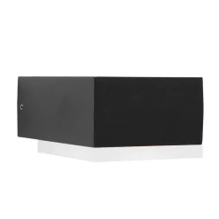 Straluma Zwarte buitenlamp wand inclusief LED> Wandlampen|Buitenlampen